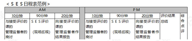 SES日程表