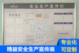 精益安全生產(chǎn)宣傳畫板